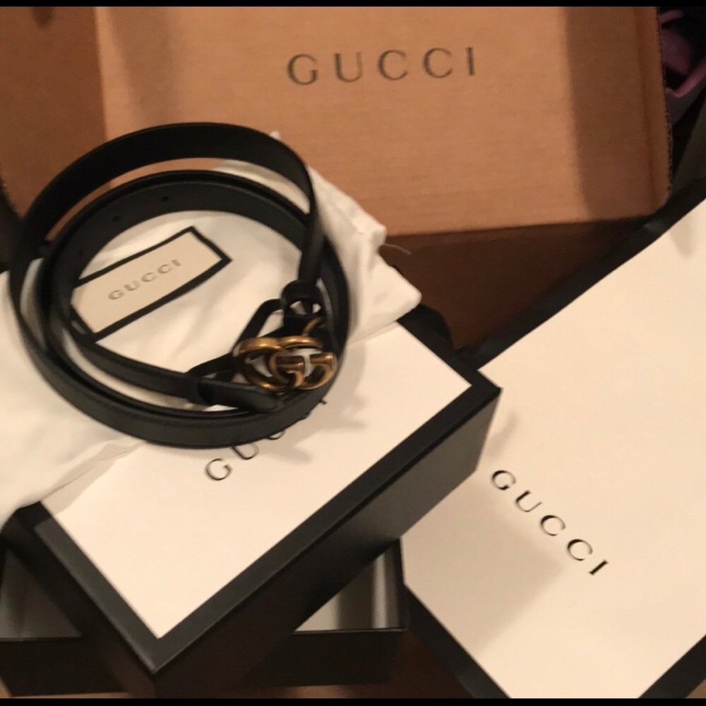 Gucci 1 inch wide belt XL
